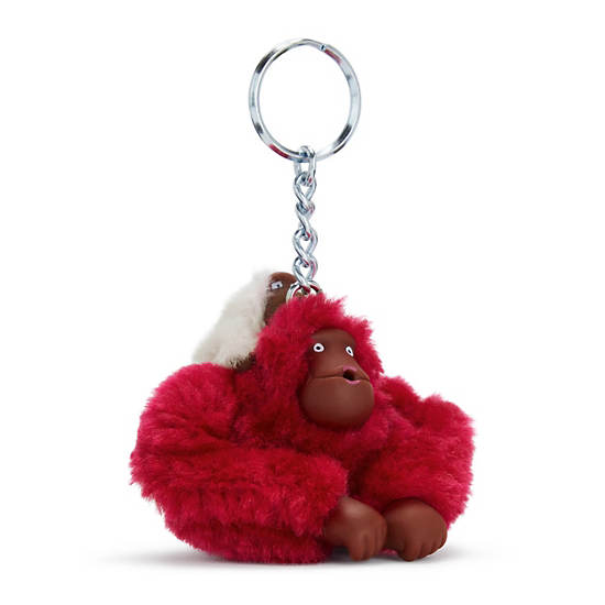 Kipling Mom And Baby Sven Monkey Keychain Tillbehör Röda | SE 1264IL